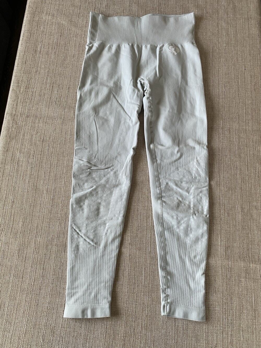 Women’s Best Seamless High Waist Leggings Light Gray Size S M